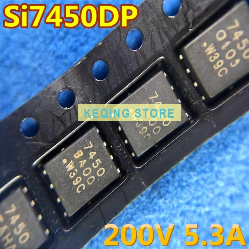 10PCS Used+Not NEW+Send after Measure  SI7450DP-T1-E3 QFN8