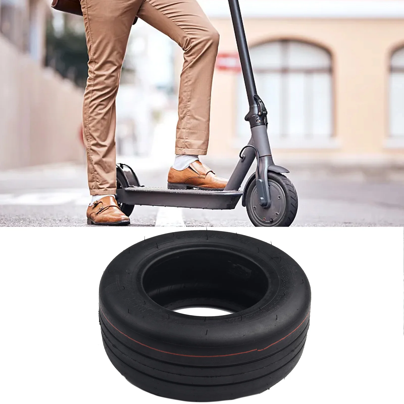 

80 60-5 Tire Tubeless Tire For Enhanced Riding Experience Suitable For Go Karts Not Easy To Deform Front Wheel Tire For Scooter