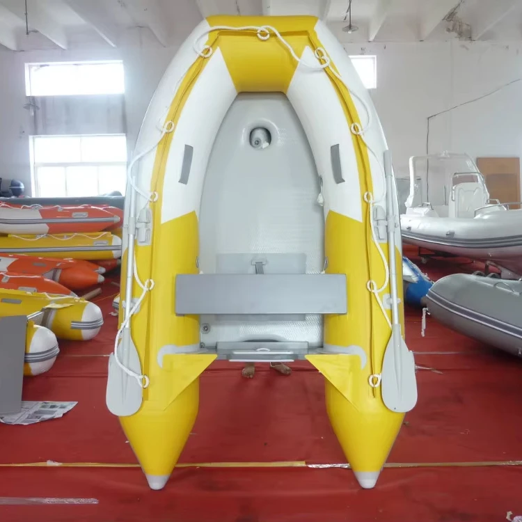 Factory Direct 12ft 360cm Durable PVC Racing Sport Fishing Boat 1.2mm Inflatable For Sale For Drifting Outdoor Activities