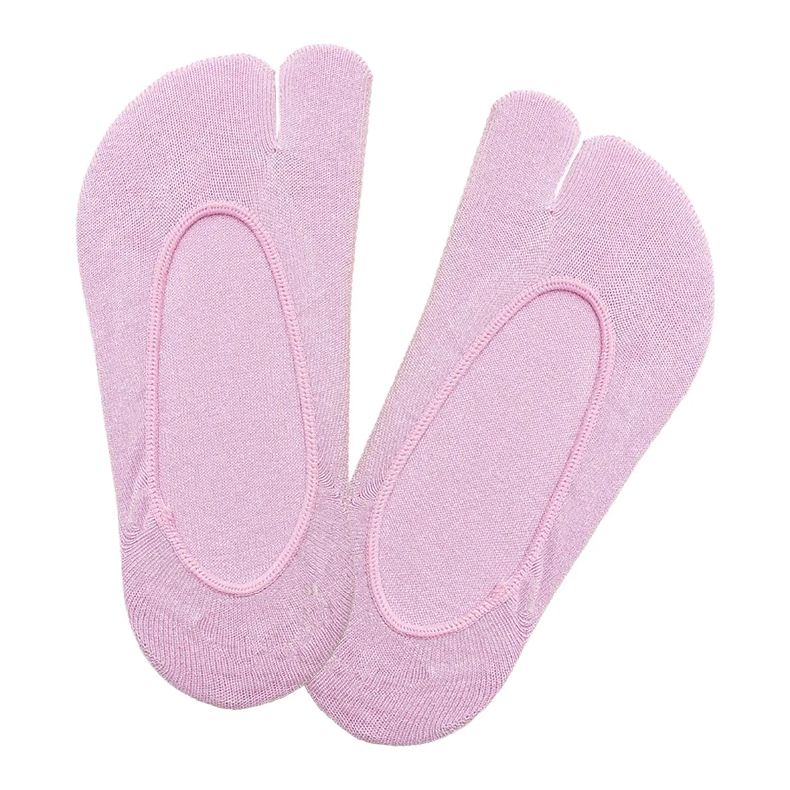 جوارب نسائية قطنية بتصميم مقسم لأصابع القدم ماصة للعرق ومقاومة للانزلاق لأحذية القوارب والأحذية الرياضية