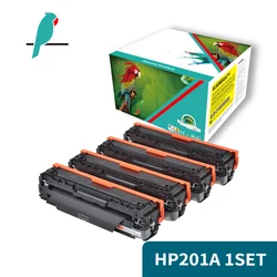 hp201A Compatible Replacement for HP Color Pro 201A CF400A MFP M274n M277n M277dw M252n M252dw Printer 1set BCMY 4-Pack