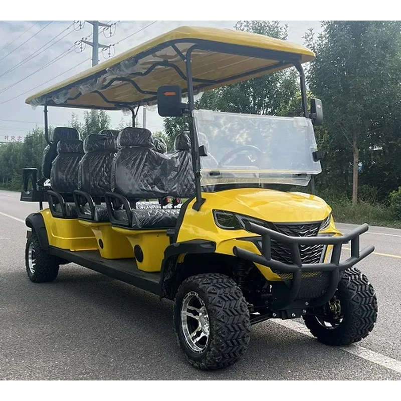 CE Certified 8-Seater Off-Road Cart with Customizable Lithium Batteries Club Use and City Shopping