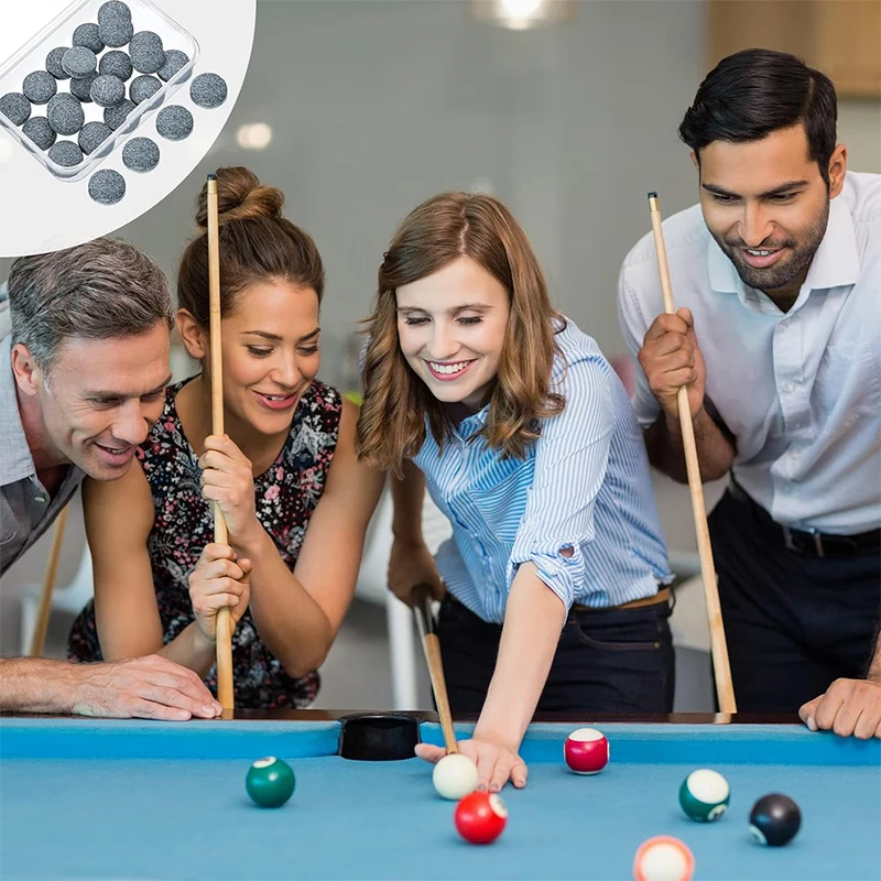 Immagine 6: Set di 20 Punte per Stecca da Biliardo con Scatola Portaoggetti, Ricambi per Stecche da Pool e Snooker