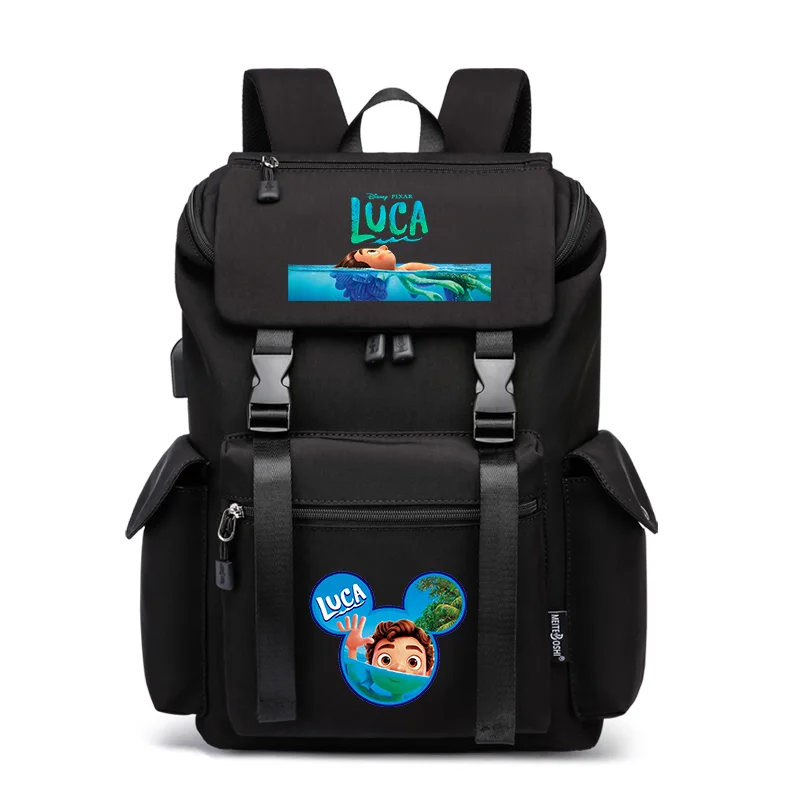 

Luca Alberto Sea Backpacks Girls Boys Students Schoolbag Large Capacity Laptop Cartoon Bag Waterproof USB Charging Mochila