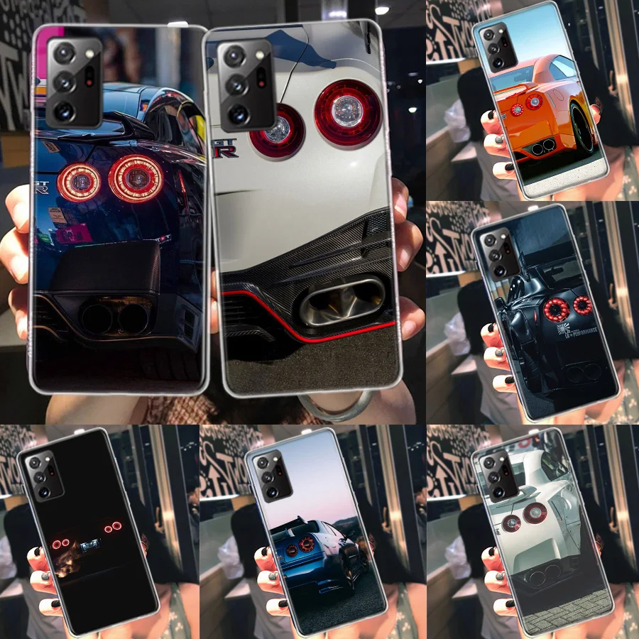 GTR sports car logo red tail light Phone Case For Galaxy Samsung S22 Plus S21 S24 Ultra Clear S20 S23 FE S10 S10E S9 S8 Cover Pa