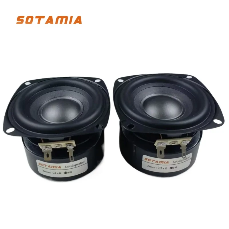 

SOTAMIA 2Pcs 3 Inch Full Range Speaker 8 Ohm 15W Loudspeaker Audio DIY Home Theater Music Portable Bluetooth Speaker
