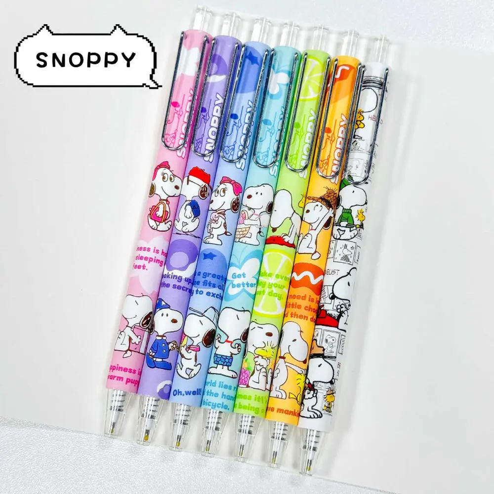 1本入り 漫画 スヌーピー ゲルペン ブラインドボックス アニメ スヌーピー 学生ペン 黒ブラシペン ボールペン 文房具 黒ボールペン