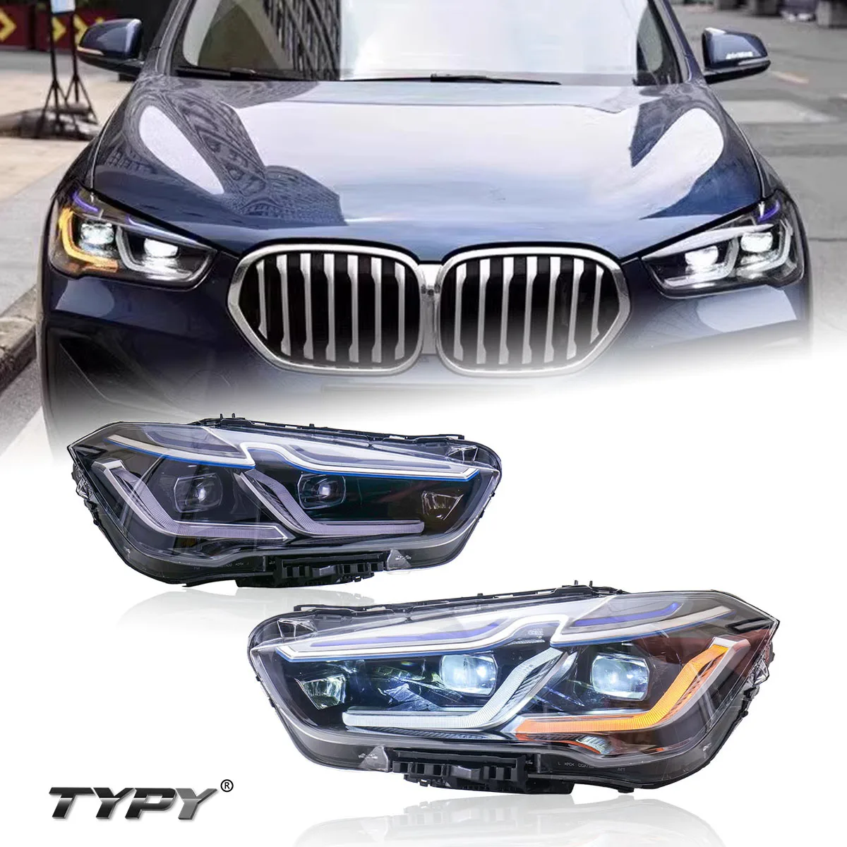 

Car Head Lamp Modified LED Headlights LED Daytime Running Lights Head Light For BMW X1 F48 F49 2016-2019