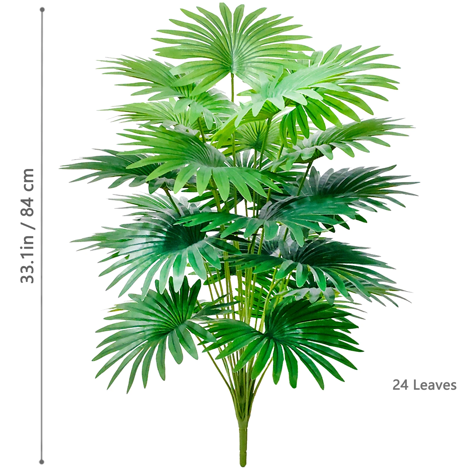 NONE 65–105 cm (41,32 Zoll) künstliche Fächerblätter, tropische Pflanze, große gefälschte Palme, Büro, Zuhause, Urlaubsdekoration 7