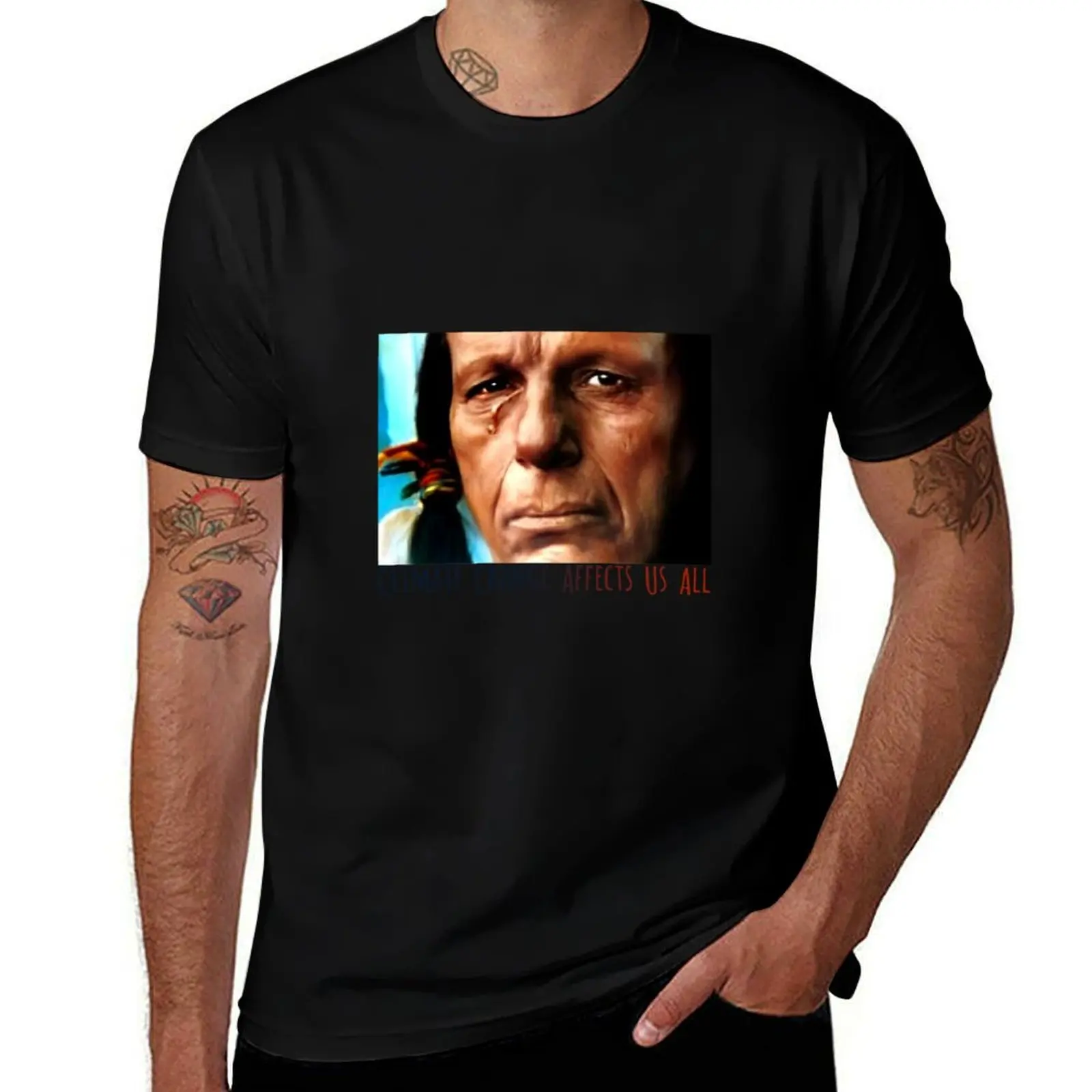 Climate change affects us all T-Shirt Fashion Simple Casual Tee Shirt T-Shirt