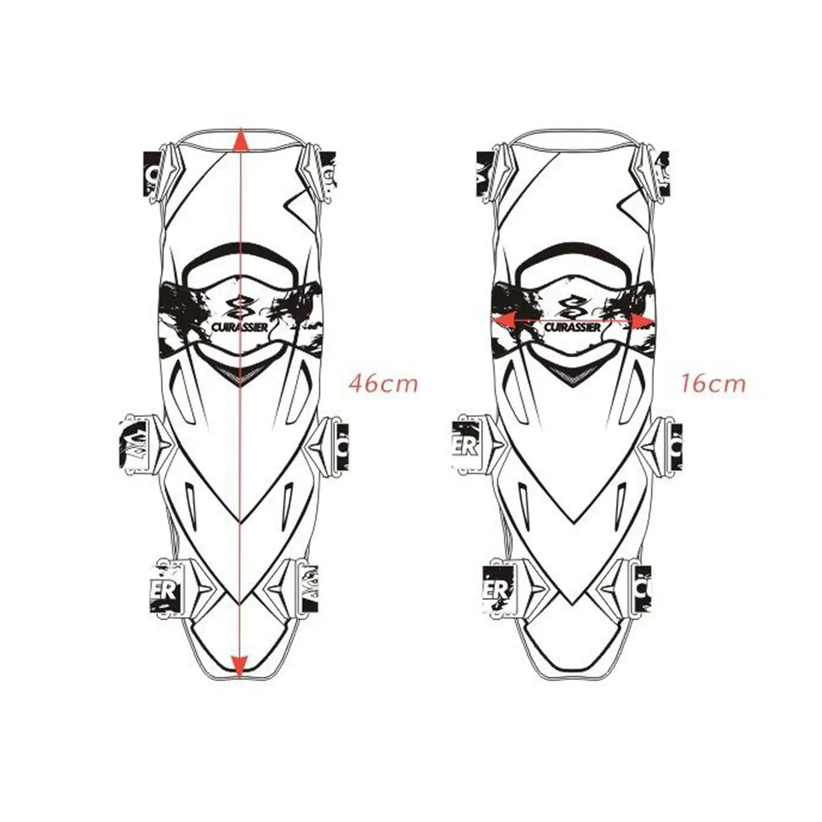 

PE Plastic Shell Motorcycle Knee Pads Mountain Biking Gear for Motocross Protections Cycling Skateboarding Riding