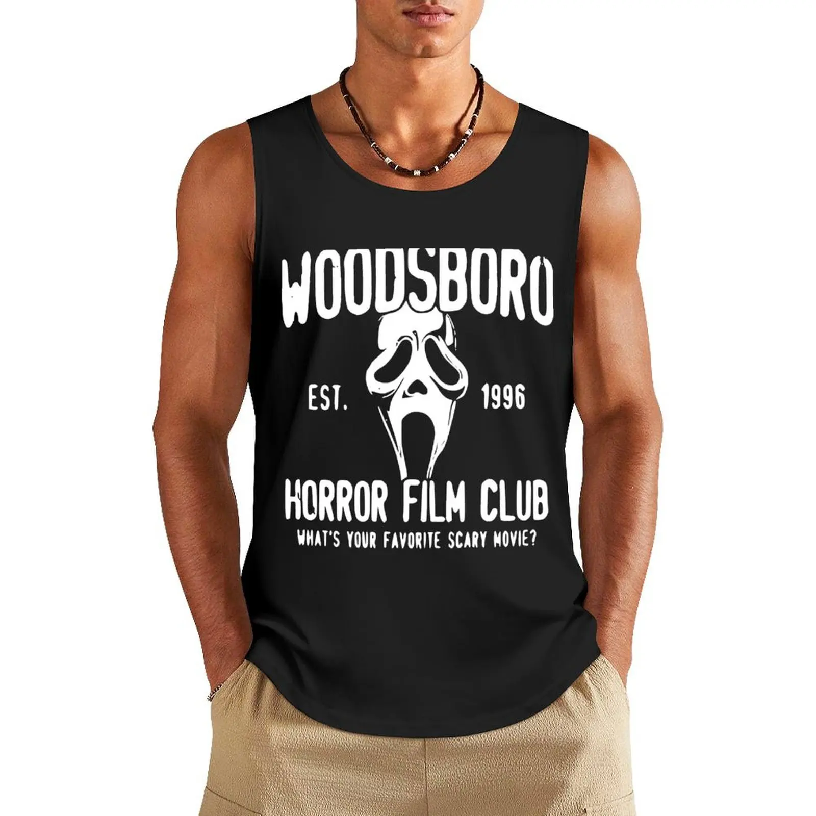 

Woodsboro Horror Film Club Classic Tank Top gym top Men's gym clothing sleeveless vest men