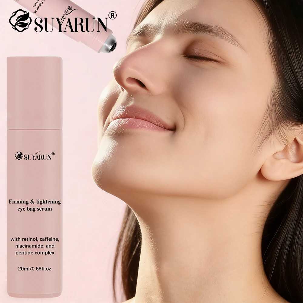 

SUYARUN Eye Roller Essence 24-часовая увлажнение и блокировка влаги с коллагеном, кофеином + ботанические экстракты, укрепляющие провисающие мешки для глаз