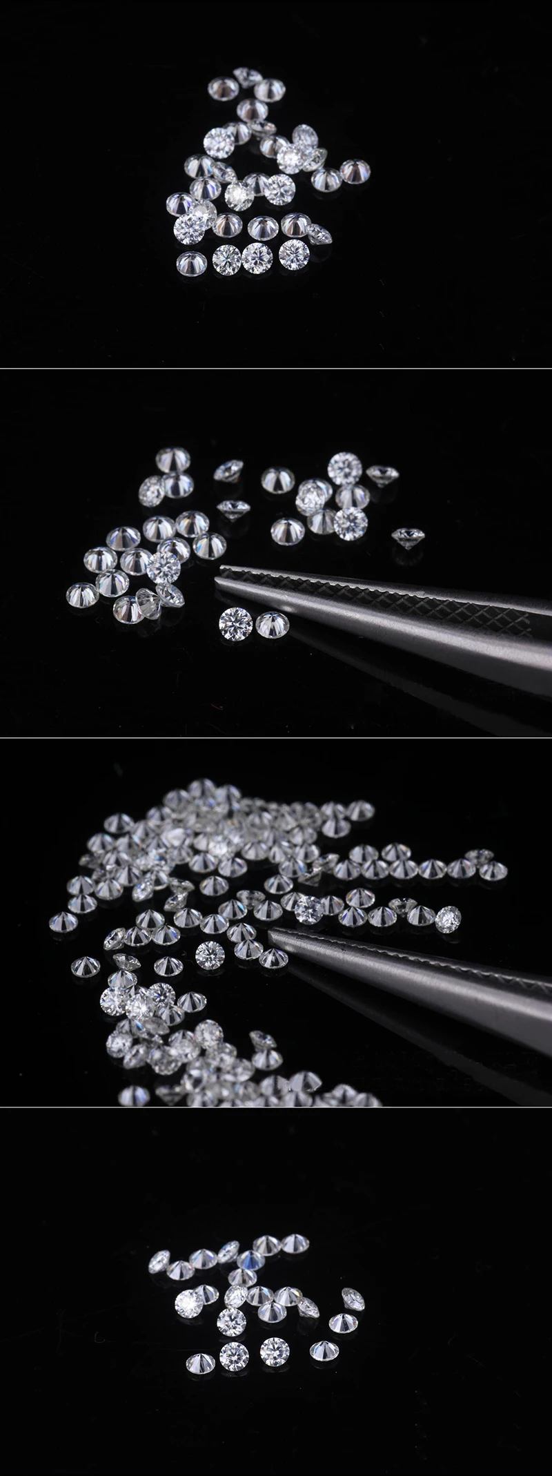 D VVS-VS Top Melee Lab Grown Diamonds 0.8mm ~ 4mm HPHT Full Cut VVS-VS Loose Diamond Wholesale