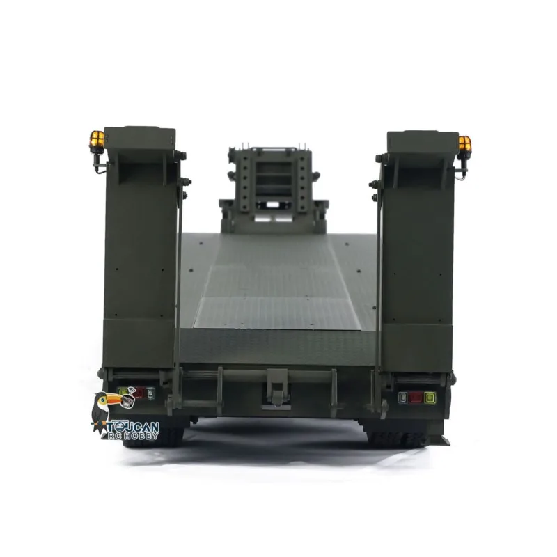 Metalowy model przyczepy hydraulicznej RC, malowany, gotowy do zabawy, skala 1/14, Elefant FAUN SLT-56, transporter czołgów, samochód ciężarowy, pojazd.