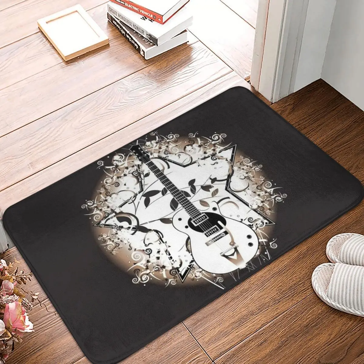 Star Black Heavy Metal Non-slip Doormat Carpet Living Room Kitchen Mat Welcome Home Pattern