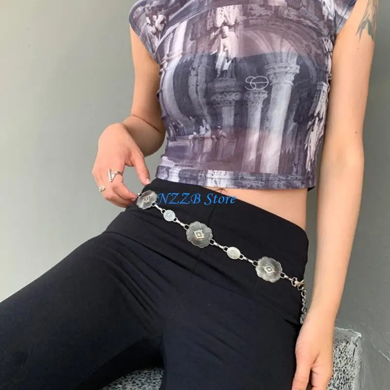 

T21F Chain Belt For Women Waist Chain Belly Chain Waist Chain Conch Carvings Belt Beach Belly Chain For Dress