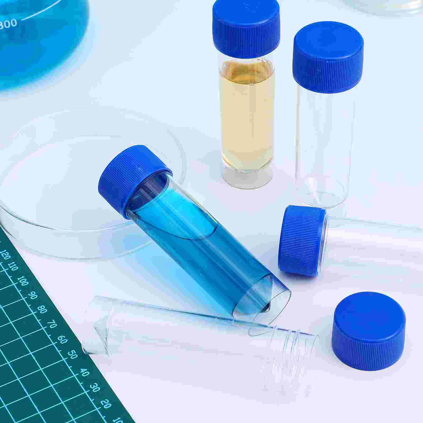 10 PCS Practical Plastic Specimen Cup Urine Container 25-30ml without Label Laboratory Medical Use specimen container