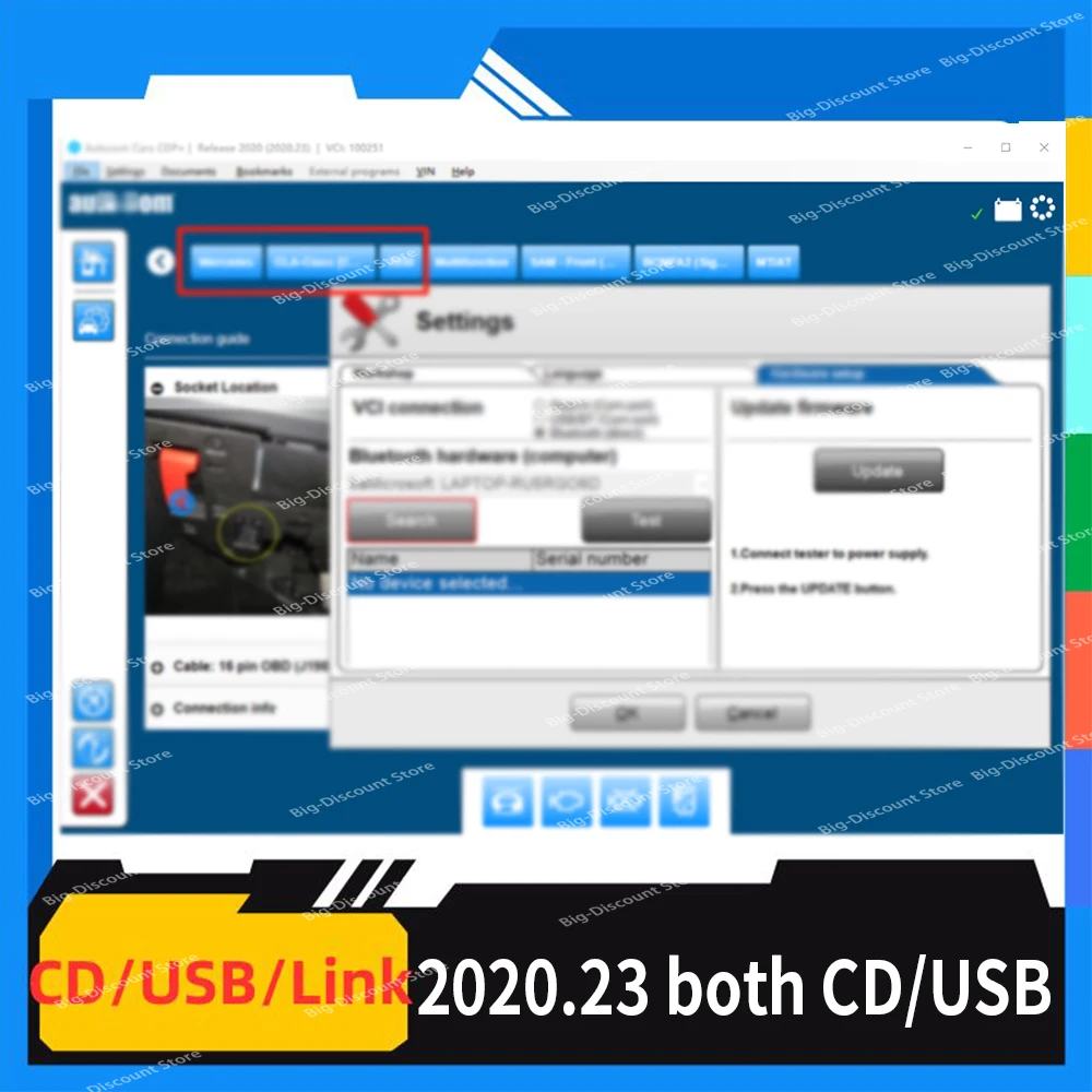 For Car Newest 2020.23 Car Diagnostic software 2020.23 With Keygen Del-phis dvd usb Free license for auto-comms Vd Ds-150