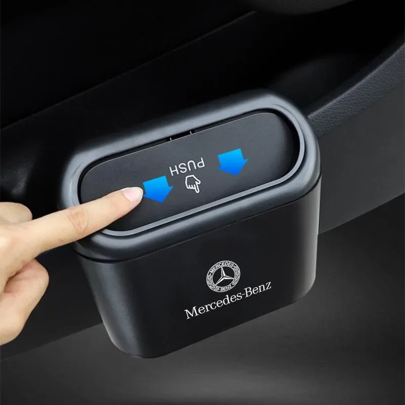 لبنز AMG سلة مهملات السيارة معلقة مركبة القمامة الغبار صندوق تخزين سلة المهملات لمرسيدس بنز AMG GLC GLB GLE CLA GLS Aut #3