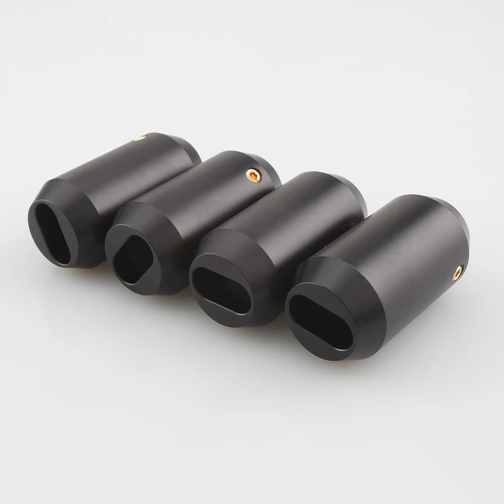 Pantalon séparateur en Y 1 à 2 haut-parleurs câble RCA Audio connecteur de fil de bricolage noir de câble de haut-parleur bottes de pantalon 4 pièces