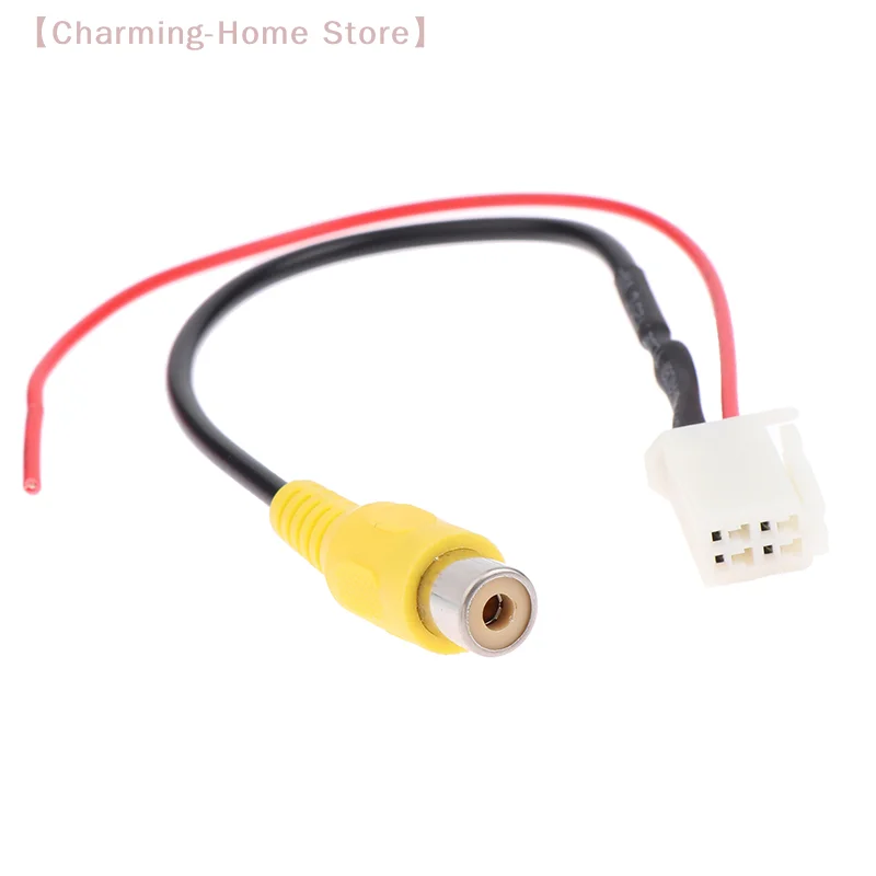 【M】Innovative And Practical 4 Pin For  Car Male Connector Radio Cable Adapter Back Up Reverse Camera Input Plug