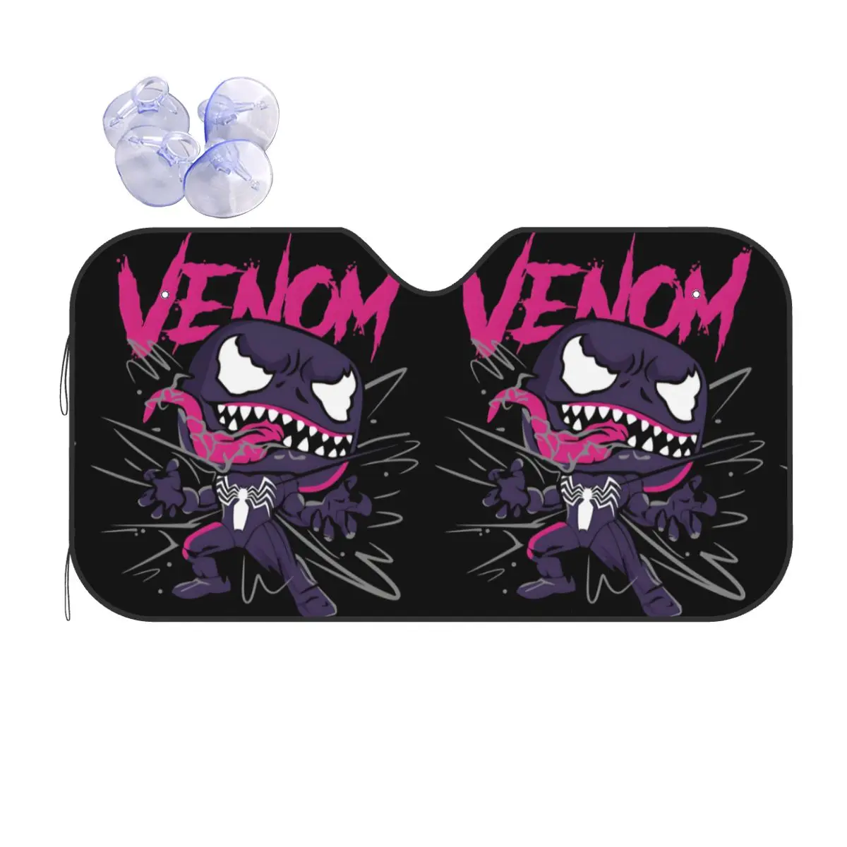 

Custom Comic Wallpaper Venom Car Windshield Sunshade Front Windshield Sun Shade Visor