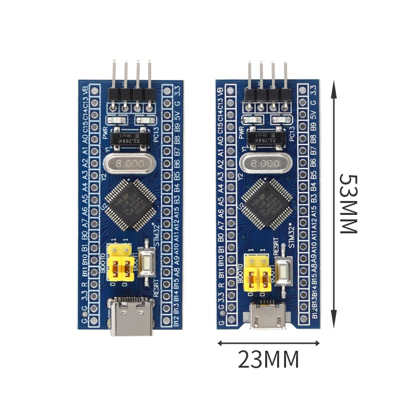 5pcs STM32F103C6T6/8T6 Development Board ARM 32-bit MCU Core Development Board MCU Learning Board Module