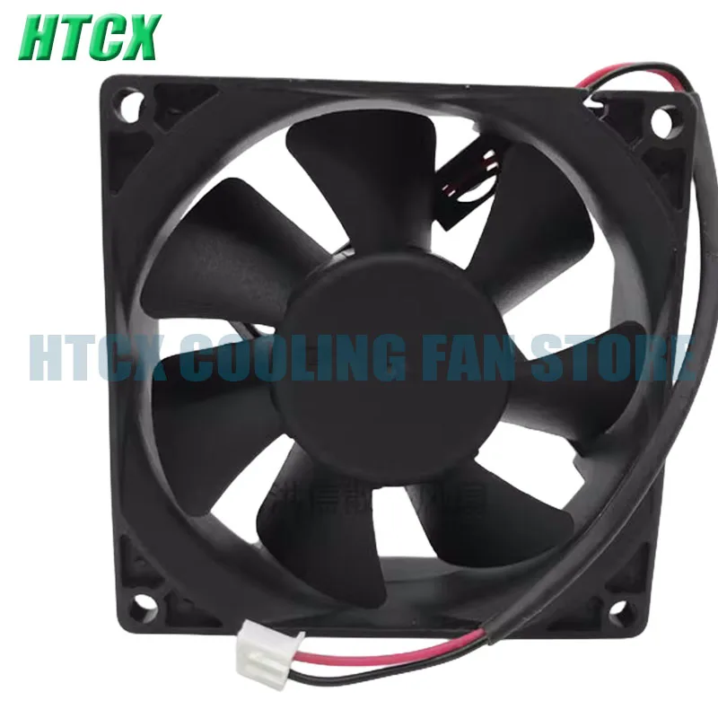 Original F128025SH DC12V 0.19A 80*80*25mm Two Lines Cooling Fan