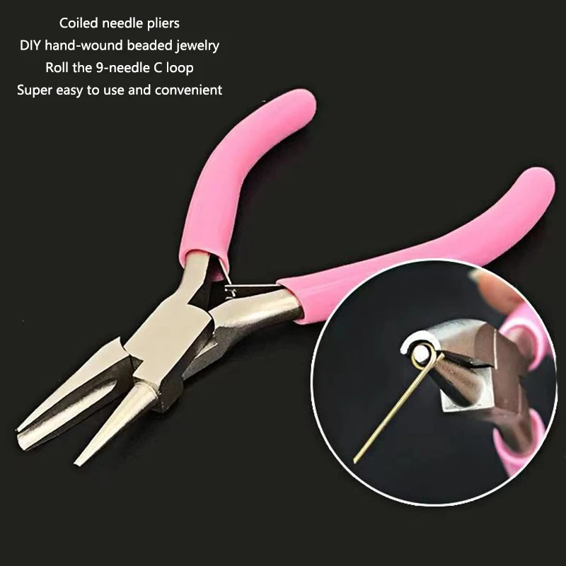 Rolling Needle Pliers Curved Needle Small DIY 5-inch Mini Pliers Winding Pliers Jewelry and Jewelry Pliers Are Made