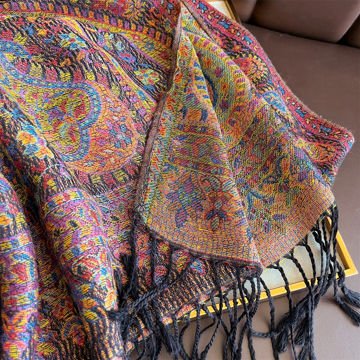 Luxus Winter Schal Frauen Kaschmir Warme Pashmina Marke Foulard Weibliche Schals Wraps Dicke Weiche Bufanda Poncho Schals Stola 2025 – Detail 32