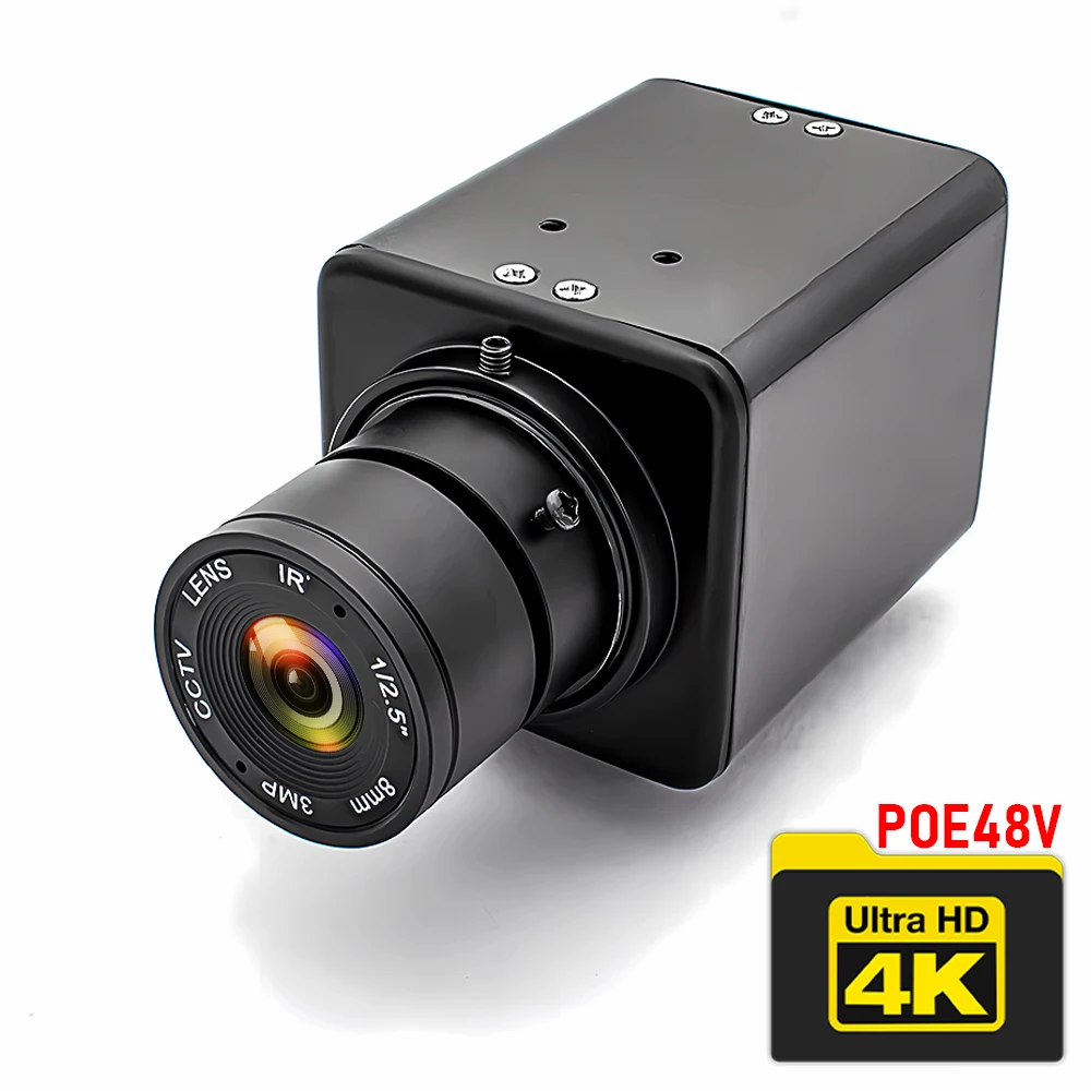 

WGWK 4K Ultra HD 8MP IP Camera Manual Varifocal Lens Indoor H.265 Onvif Industrial CCTV Video Surveillance POE Security Camera
