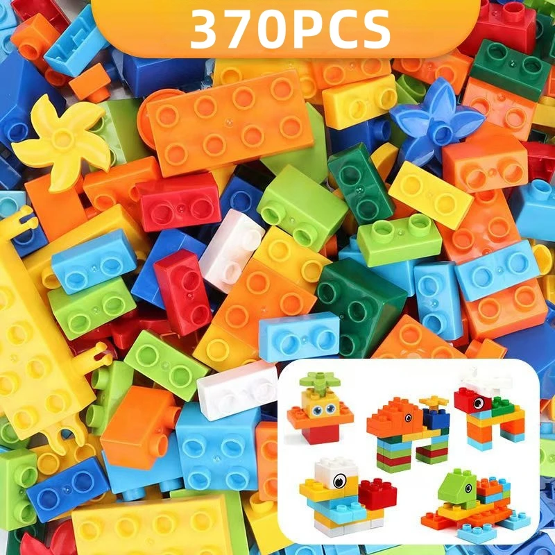 370pcs Building blocks Bricks Bulk Model Educational Kids Toys construction blocks Educational Kid Toy 6 To 10 Years Kids Toy