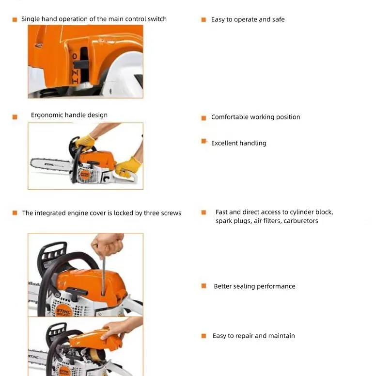 Yun Yi High-power Gardening Tools 661chain Saw Wood Cutting Machine