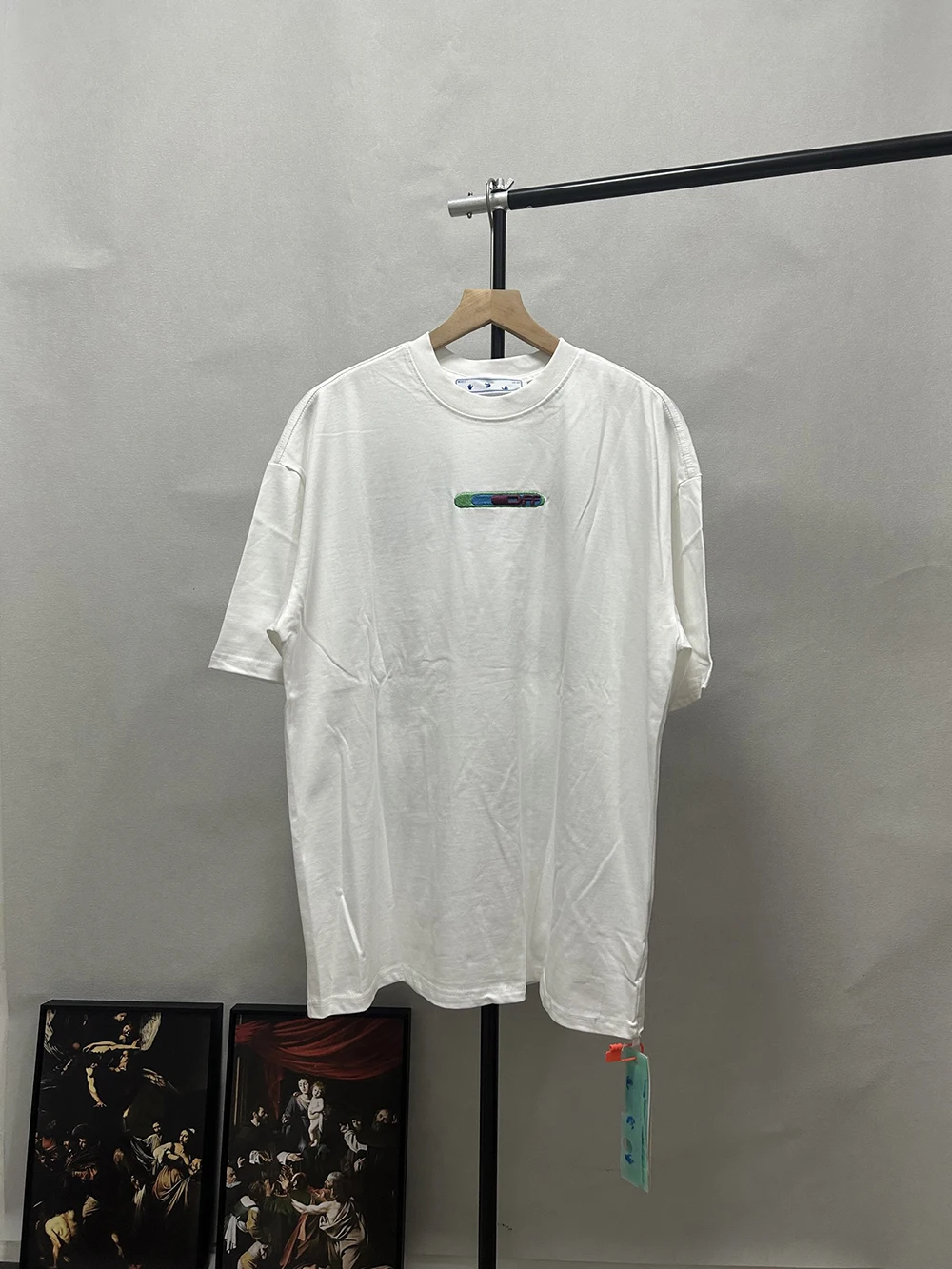 

2025 New Arrive Embroidery OFF Logo T-shirt High Quality Thich Cotton Short Sleeve T shirt Fashion Design Top Tees Unisex