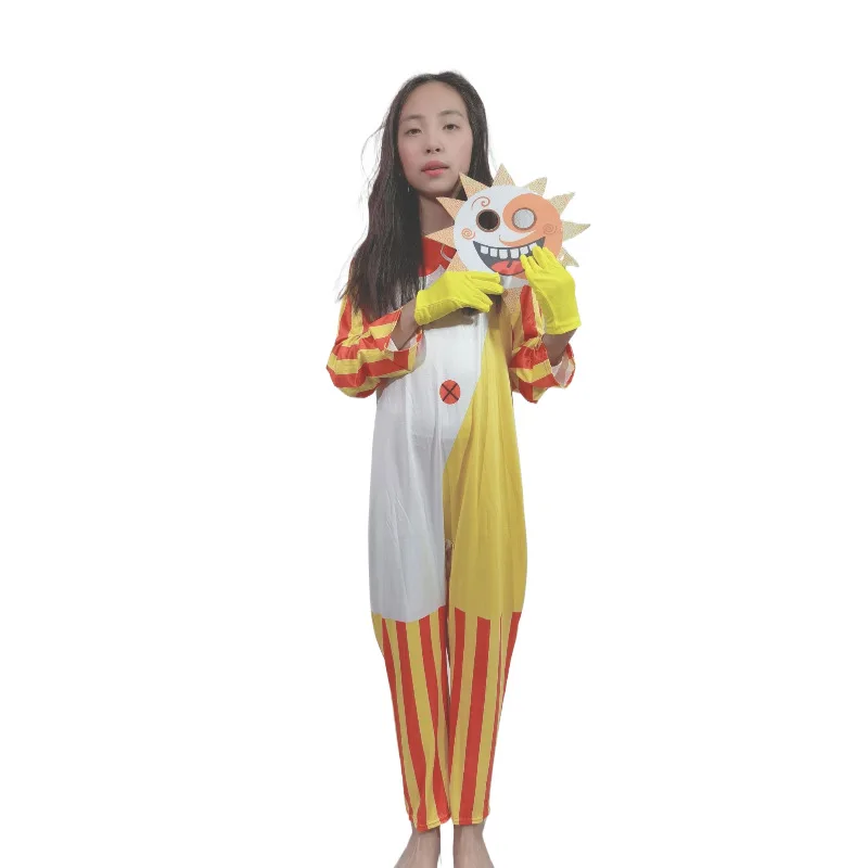 High Quality FNAF Character Cosplay sundrop Bodysuit Costume kid sundrop  Halloween Carnival Party