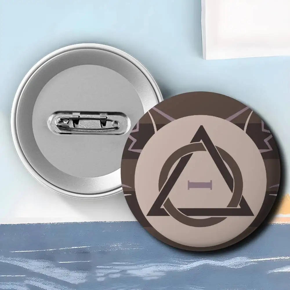 Therian Delta Logo شارات باردة مستديرة رائعة شارة دبابيس دبابيس الإبداعية للملابس قبعة ظهره هدية الملحقات