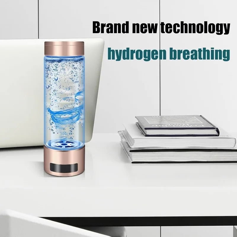 Hydrogen Water Bottle, Rechargeable Portable Hydrogen Water Generates Real 2000ppb Hydrogen Water Bottle Generator