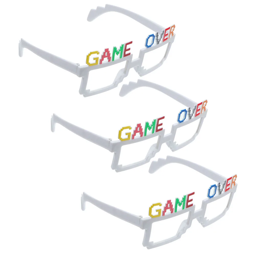 

3 Pcs Creative Glasses Fun Festival Props Photo Booth Plastic Party Supplies Men and Women Eyeglasses