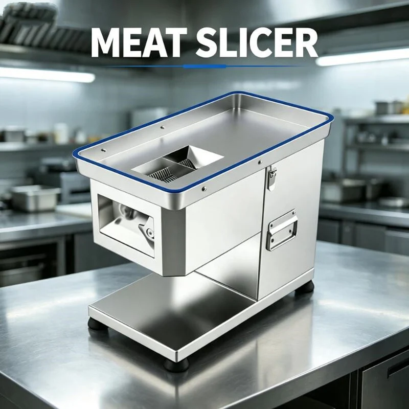 Commercial Meat Slicer Stainless Steel Sliced Meat Shredded Dicing Machine Electric Multi-Function Cutting Machine