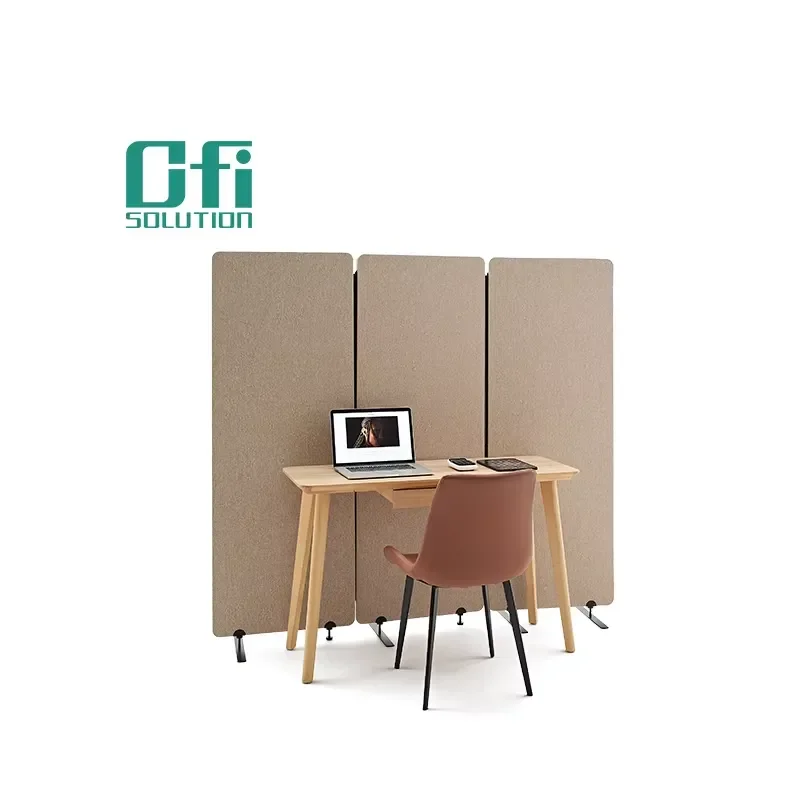 【CHIMU HOME】 Eco-friendly Polyester Sound Absorbing Acoustic Office Partition Wrapped Space Divider for Ofisolution