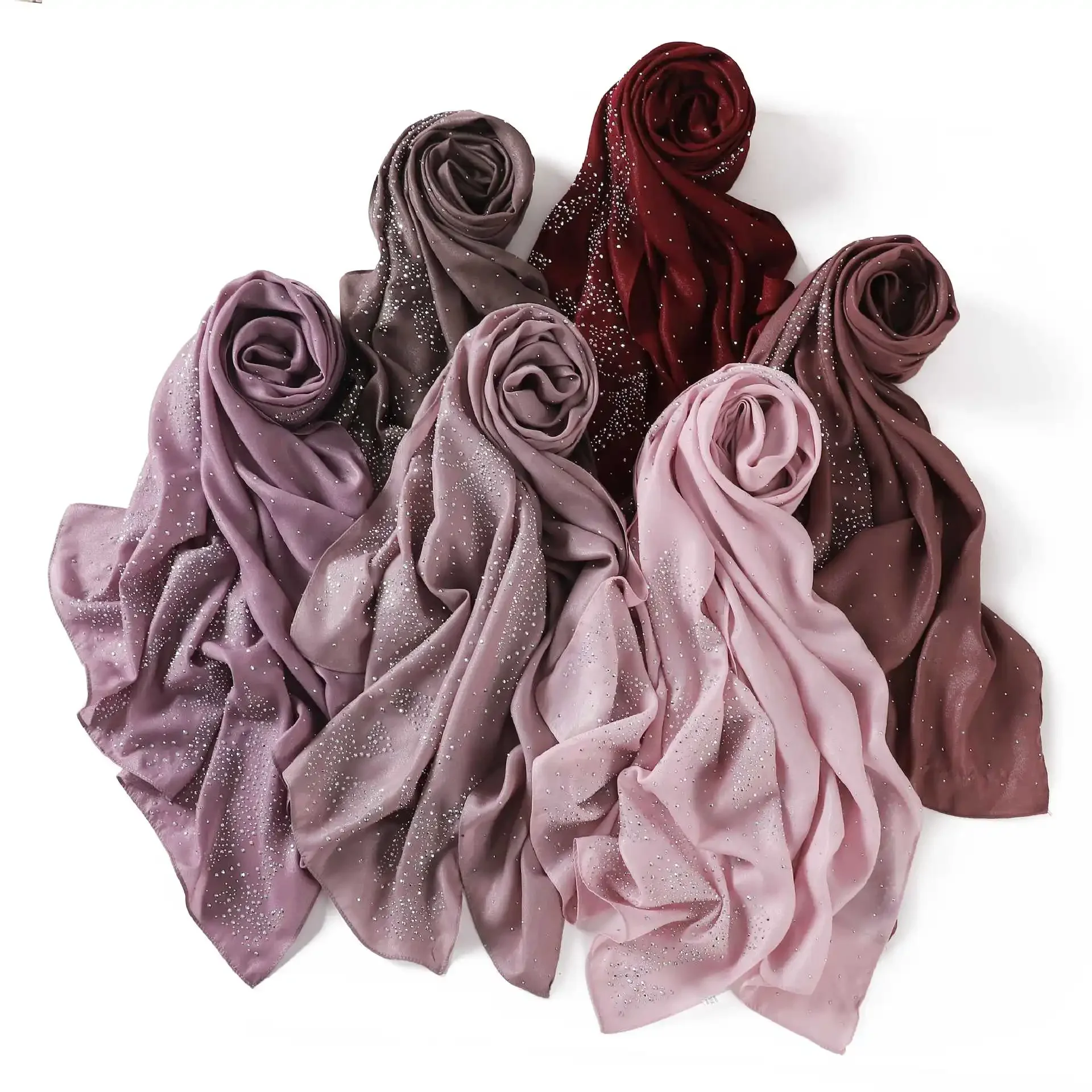 

Women Muslim Hijab Chiffon Shawl Wrap Diamonds Headscarf Turban Scarves Fashion Bandanas Headband Bufanda Foulard Turbante Mujer