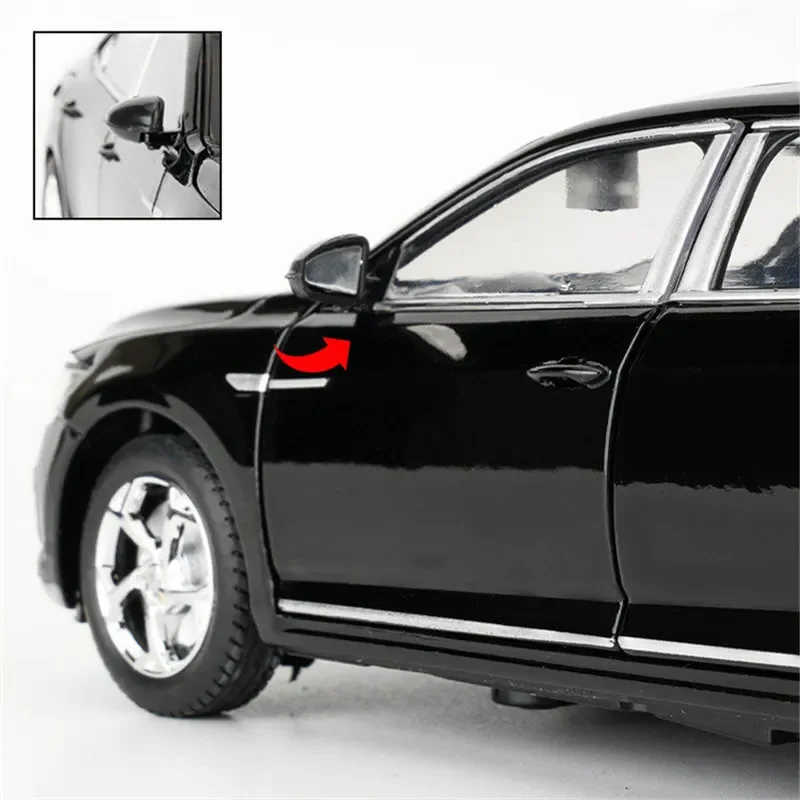 1:24 Passat Magotan Alloy Car Model Diecasts Metal Vehicles Car Model Simulation Sound and Light Collection Toys Gifts