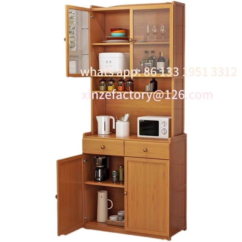 

Customizable Kitchen Cupboard Side Cabinet Breathable Vintage Vegetable Cupboard Wine Cabinet Tea Cabinet Storage Storage