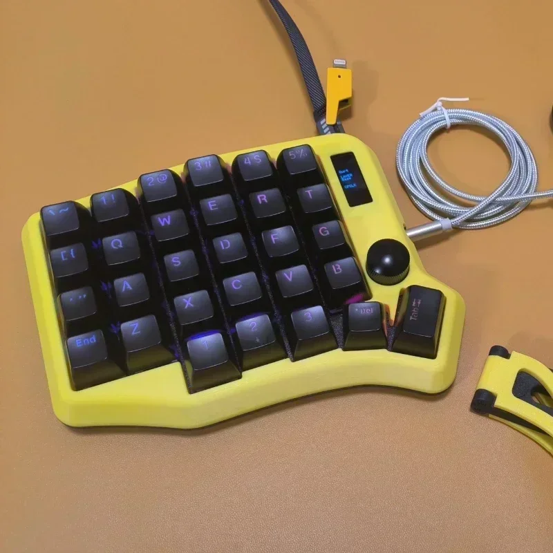 Imagem -03 - Soft Rgb Dividir Kits de Teclado Case Acrílico Ergonômico Ergo Custom Faça Você Mesmo Core Crkbd Gaming Acessórios