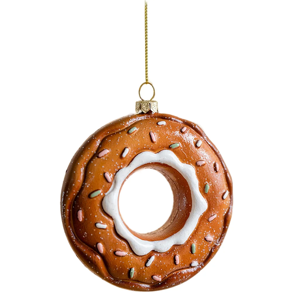 

Christmas Tree Hanging Ornaments Made of Plastic Featuring Cookie Cake and Old Man Figures for Holiday Decoration