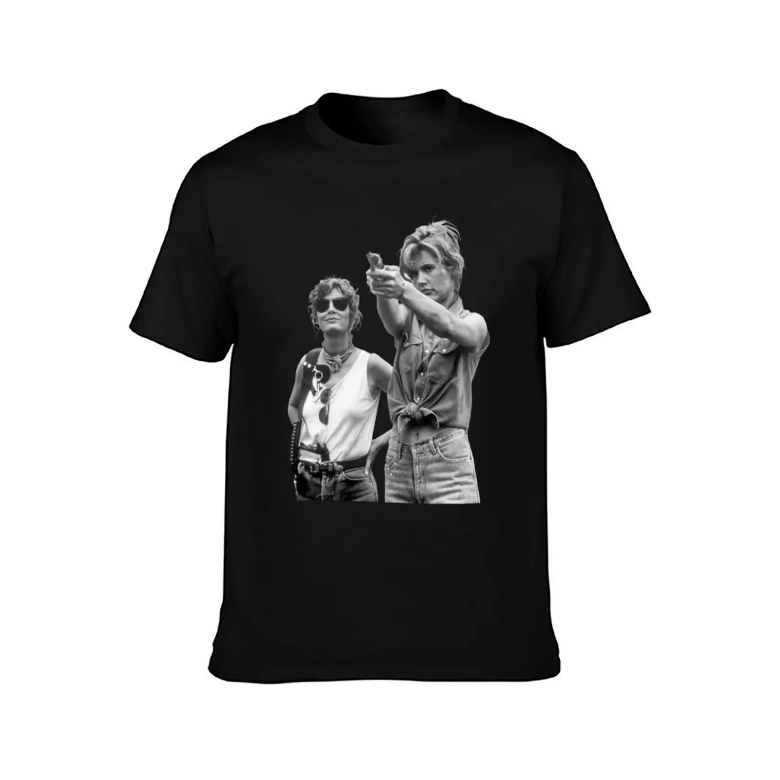 Thelma and Louise t shirt movie geena davis susan sarandon T-Shirt Christmas Casual Short Sleeve Top T-Shirt
