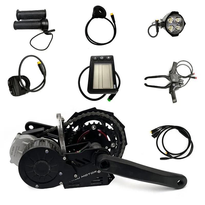 

Комплект бесщеточного двигателя среднего привода, мощность 48 В/60 В, 500 Вт/800 Вт, 68-120 мм BSA для преобразования электронного велосипеда, энтузиастов горных дорог и городских велосипедов