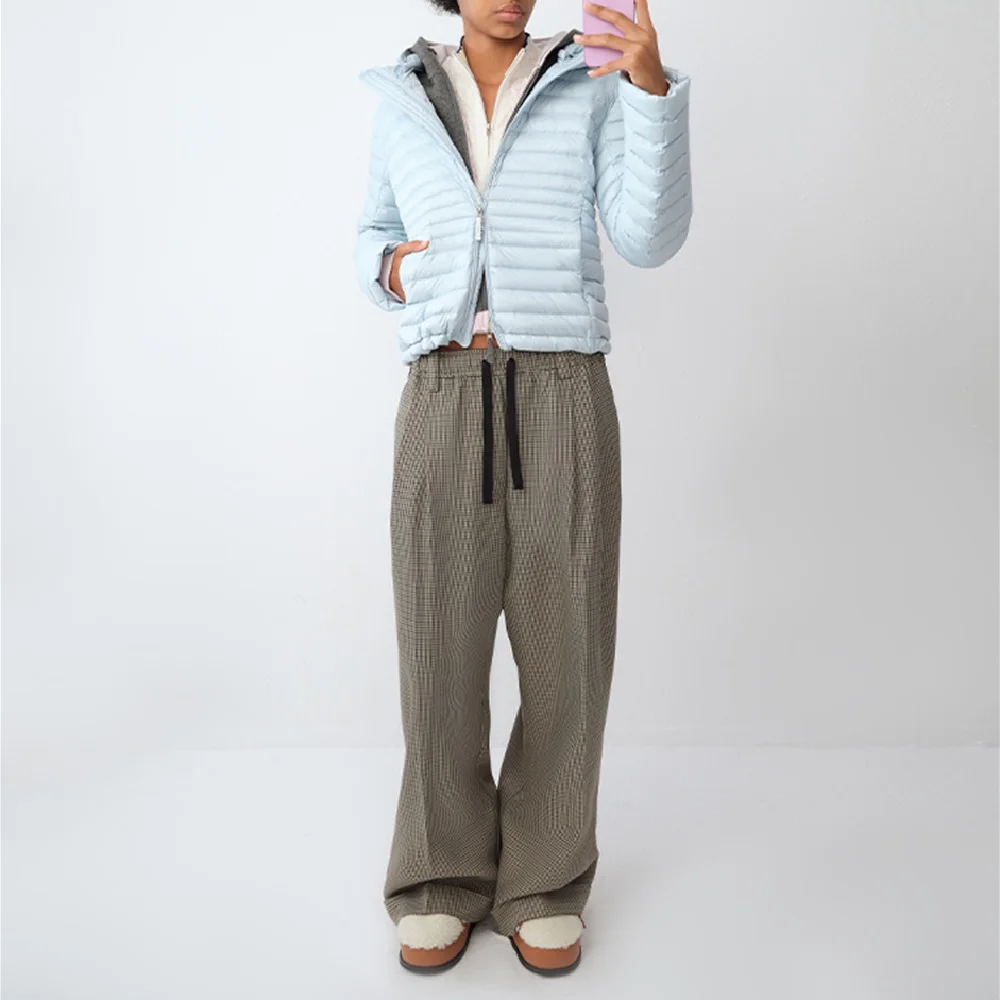 2025 inverno feminino leve para baixo jaqueta quente fino ajuste com capuz jaqueta y2k nova moda de alta qualidade outerwear sutiã