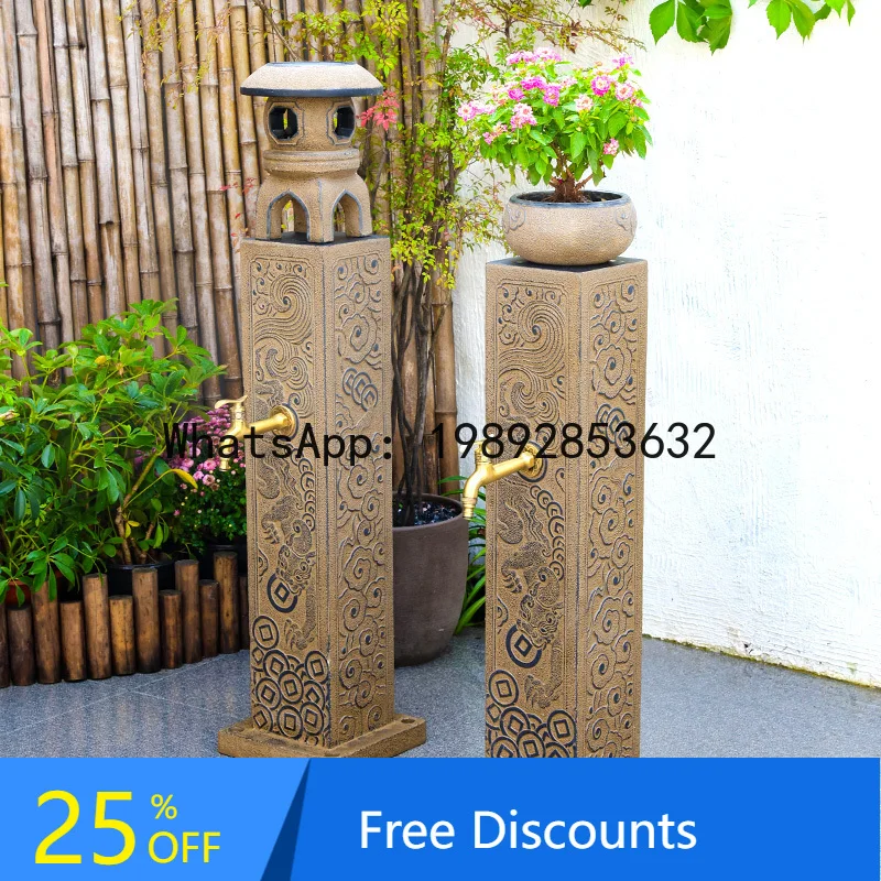 Outdoor Courtyard Column Watering Stake for Garden, Yard, Terrace, Freeze-Resistant Anti-Cracking Watering Tool